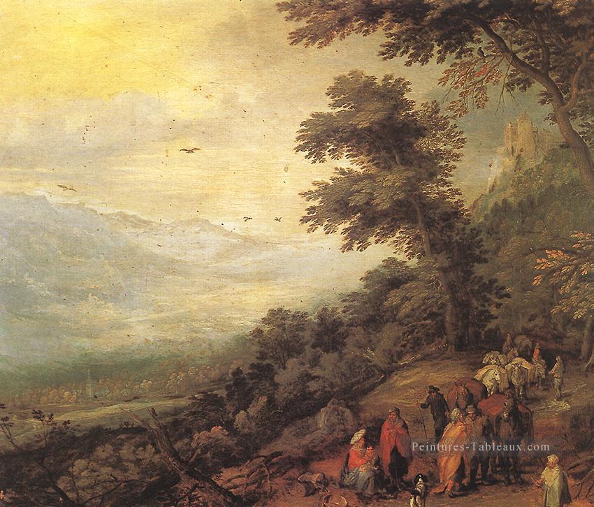 Rassemblement de Gitans dans le bois flamand Jan Brueghel l’Ancien Peintures à l'huile